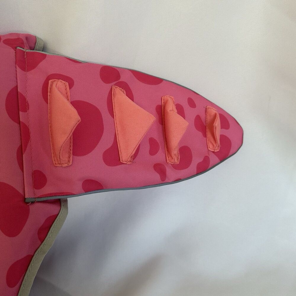 Dog Life Vest Jacket Size L Pink Alligator Adjustable Straps Handle Leash Ring - Picture 4 of 12